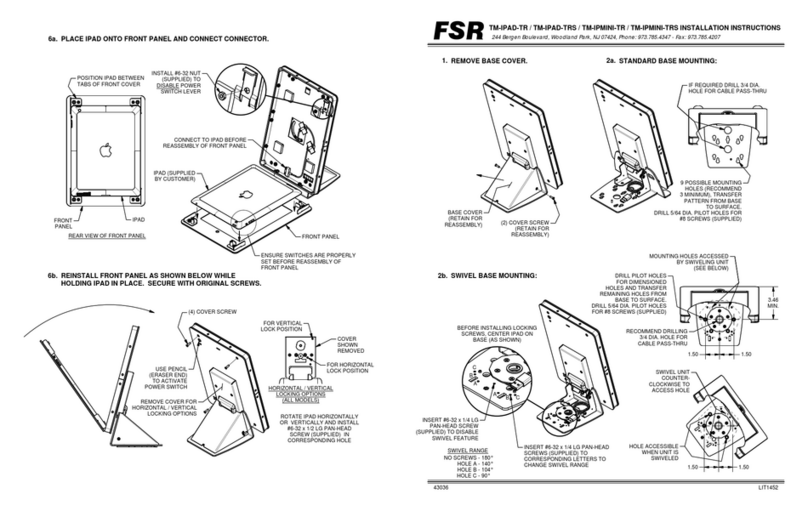 FSR TM-IPAD-TR installation instructions