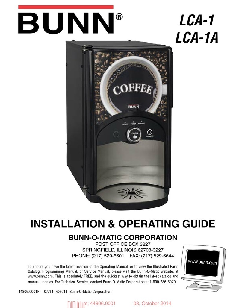 Bunn LCA-1 Troubleshooting guide