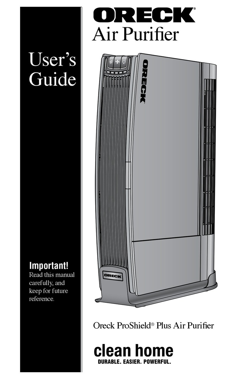 Oreck ProShield Plus user manual