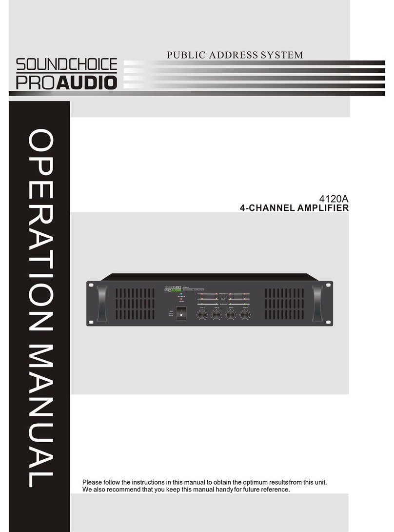 Soundchoice PROAudio 4120A Operation manual