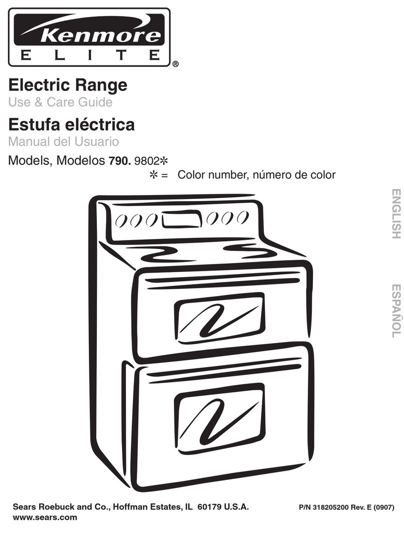 Kenmore ELITE 790. 9802 User manual
