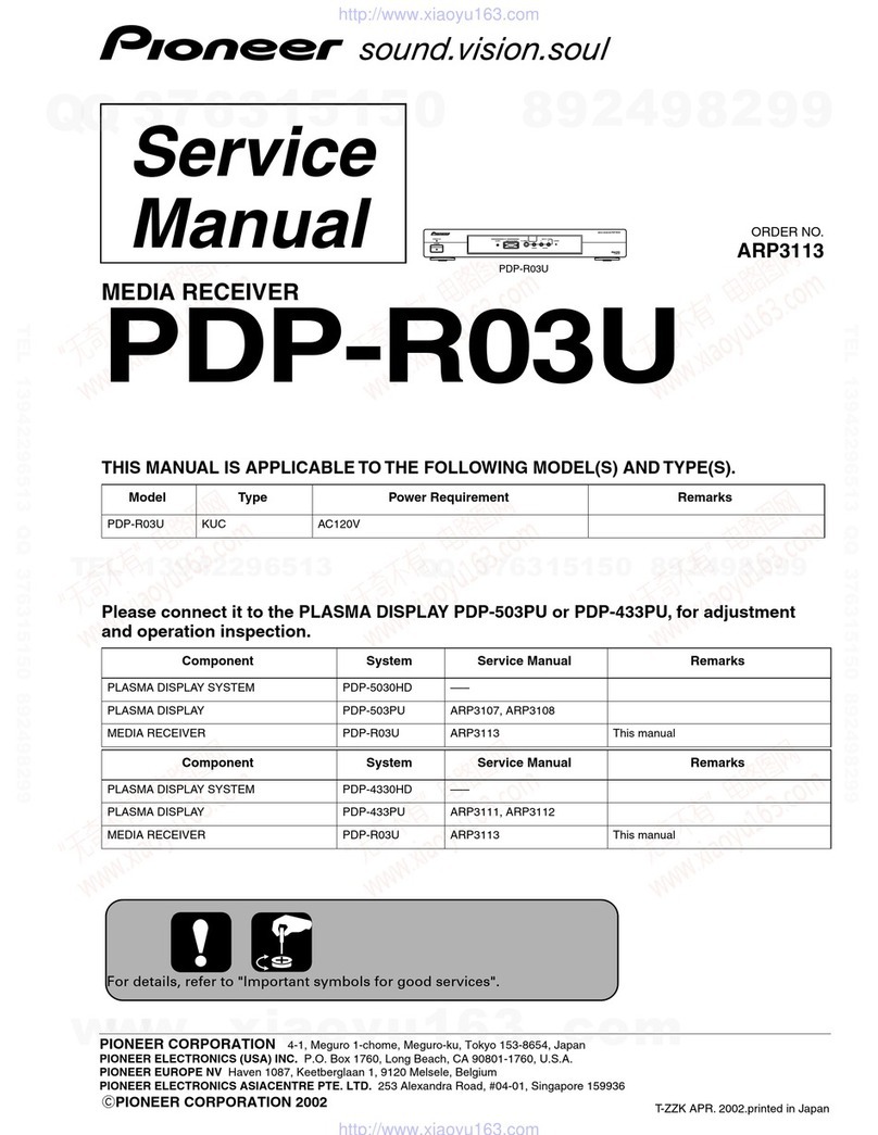 Pioneer PDP-R03U User manual