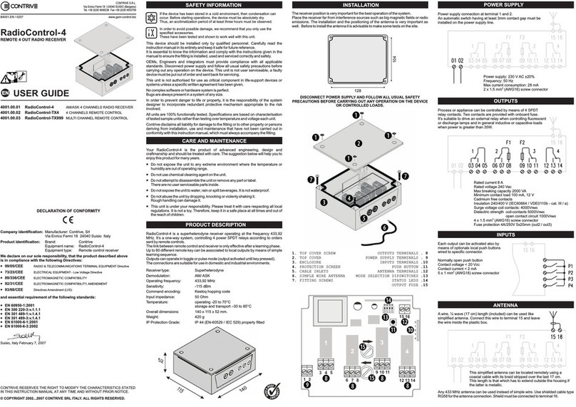 Contrive RadioControl-4 user guide