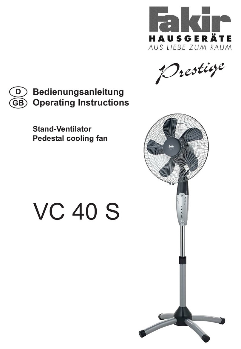 Fakir VC 40 S Prestige operating instructions
