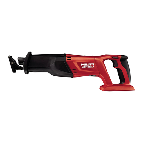 Hilti WSR 22?A operating instructions