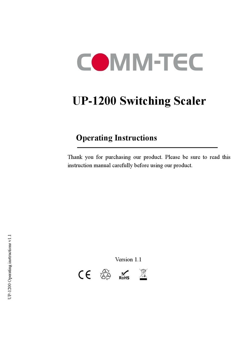 Comm-Tec UP-1200 User manual Comm-Tec UP-1200 User manual