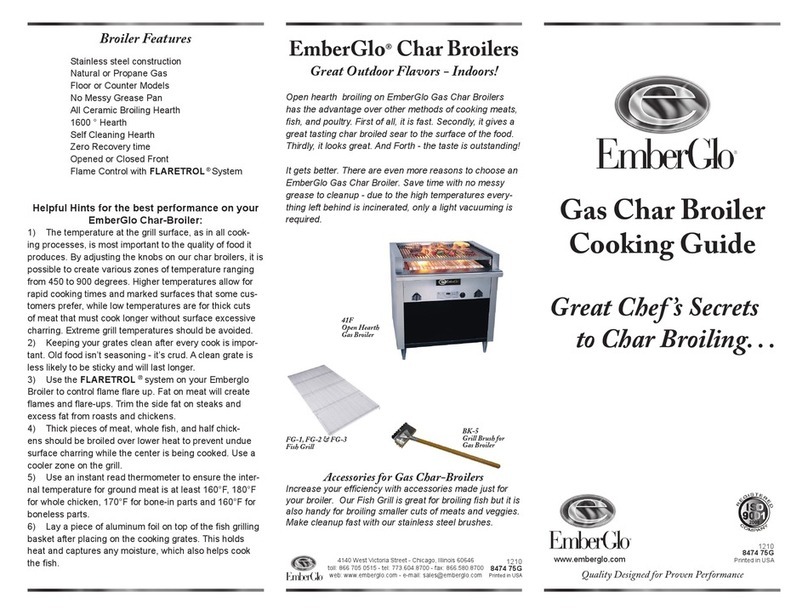 EmberGlo 41F Cooking guide