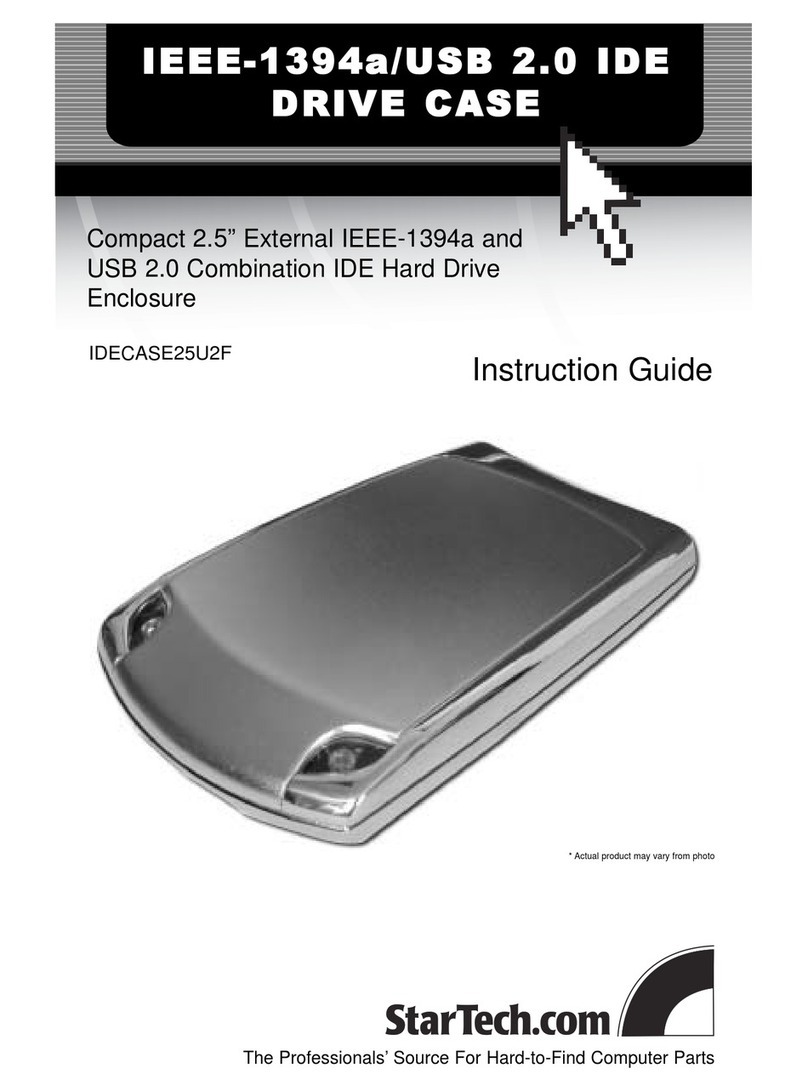 StarTech.com IDECASE25U2F Instruction guide
