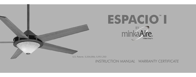 minkaAire ESPACIO I User manual minkaAire ESPACIO I User manual