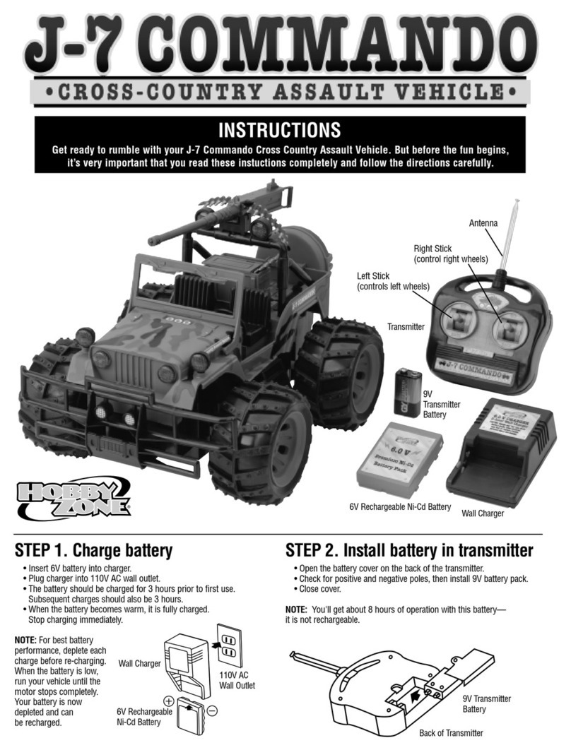 HobbyZone J-7 commando instructions