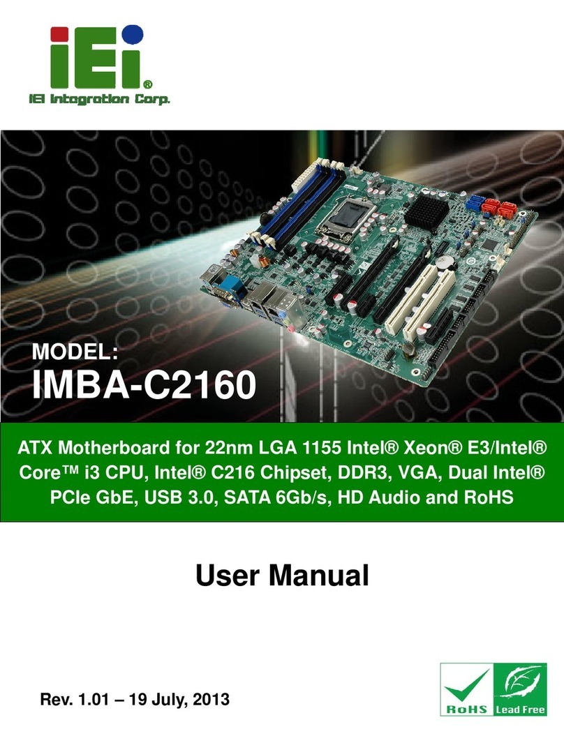 IEI Technology IMBA-C2160 User manual