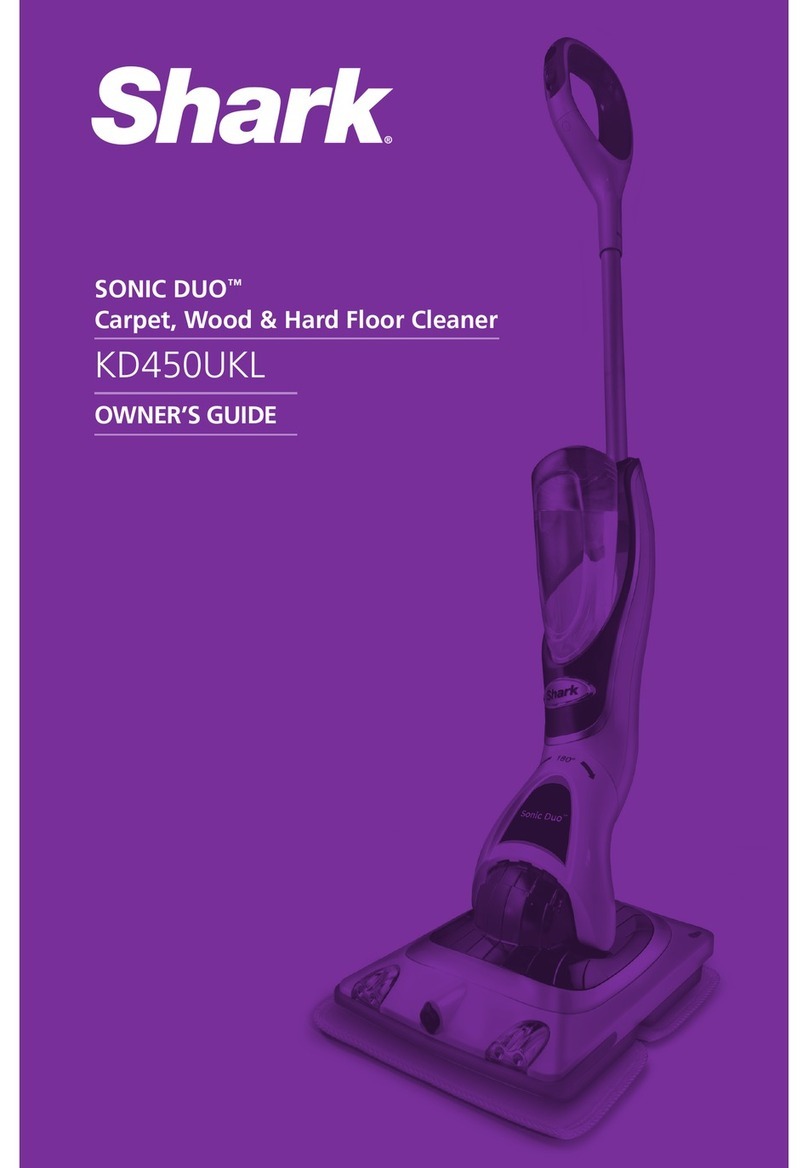 Shark SONIC DUO KD450UKL owner's guide