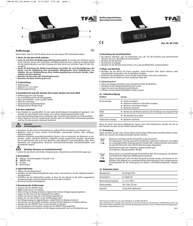 TFA 98.1104 Operation instructions