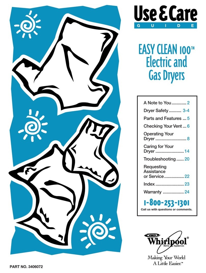 Whirlpool Easy Clean 100 Series User manual