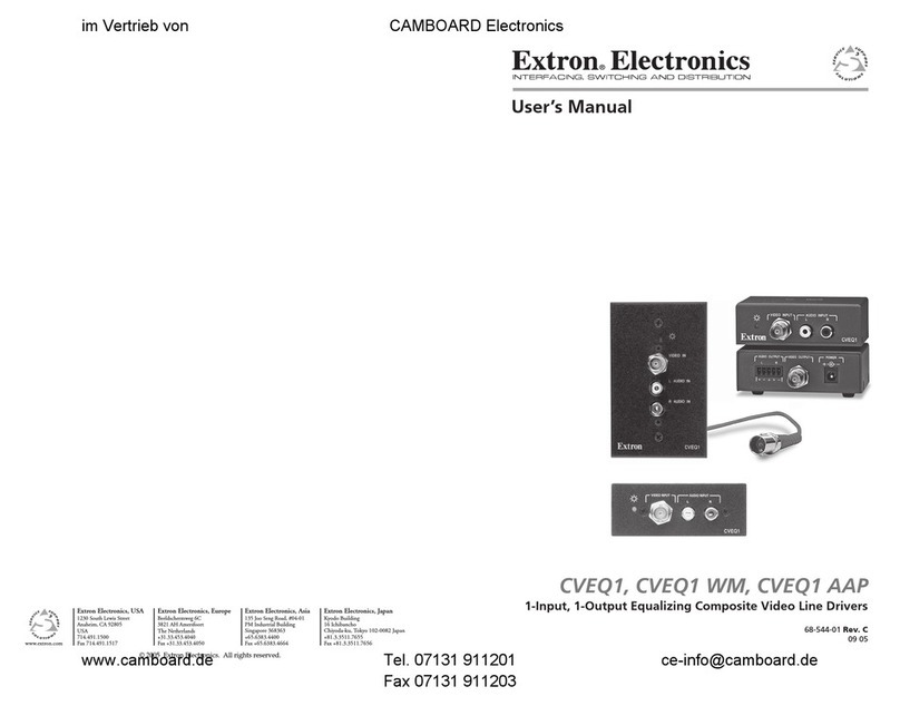 Extron electronics CVEQ1 WM User manual