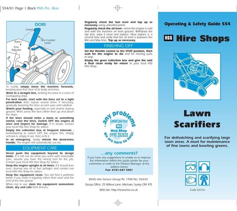 HSS Hire 554 Operating & safety guide