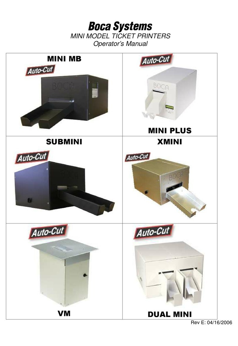 Boca Systems Mini MB User manual