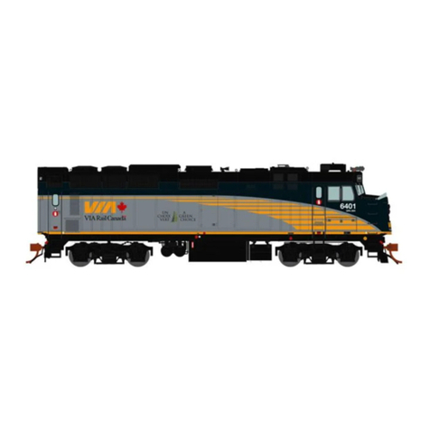 Rapido Trains F40PH-2D operating instructions