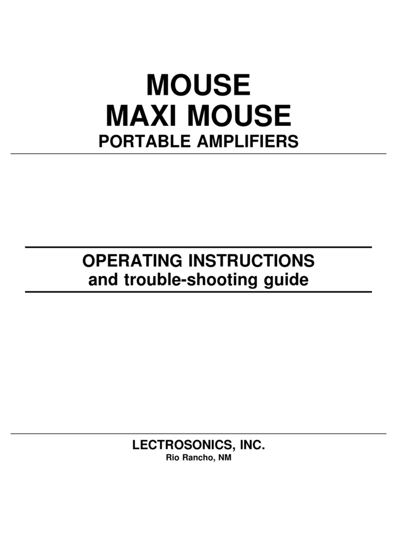 Lectrosonics MOUSE operating instructions