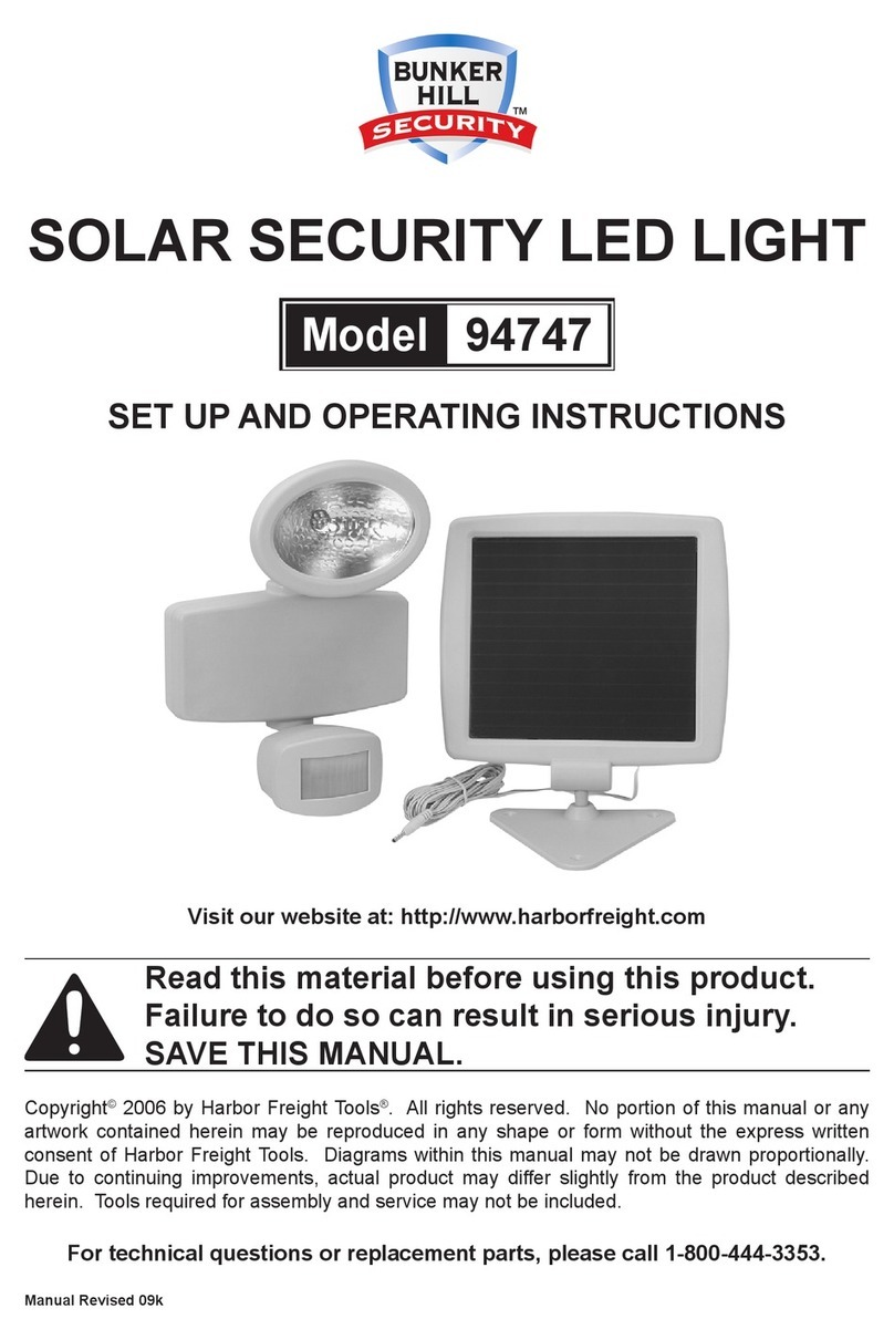 Bunker Hill Security 94747 Set up and operating instructions Bunker Hill Security 94747 Set up and operating instructions