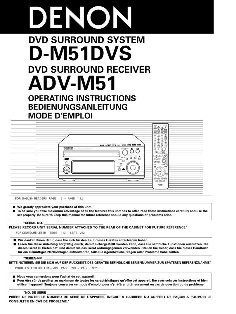 Denon D-M51DVS User manual