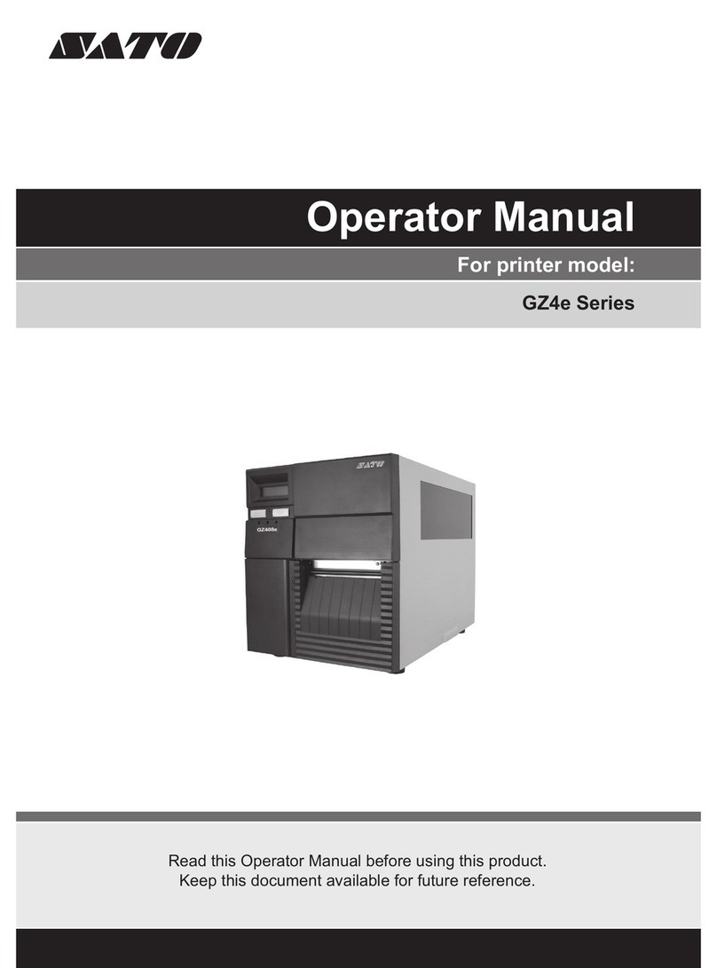 SATO GZ4e Series User manual