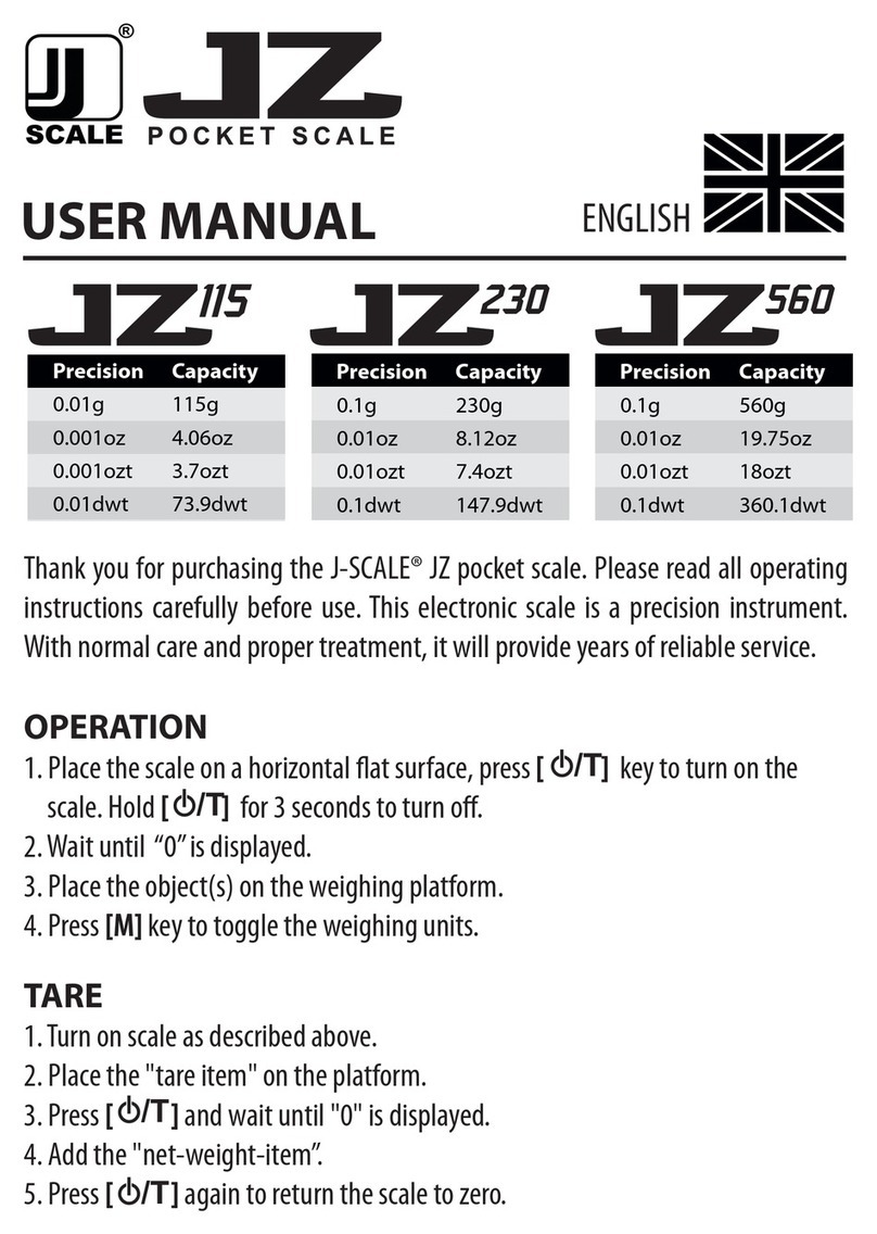 J-Scale JZ115 User manual J-Scale JZ115 User manual