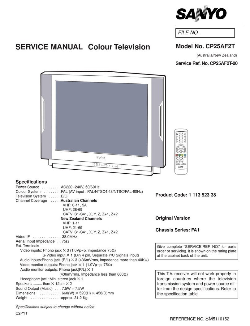 Sanyo CP25AF2T User manual Sanyo CP25AF2T User manual