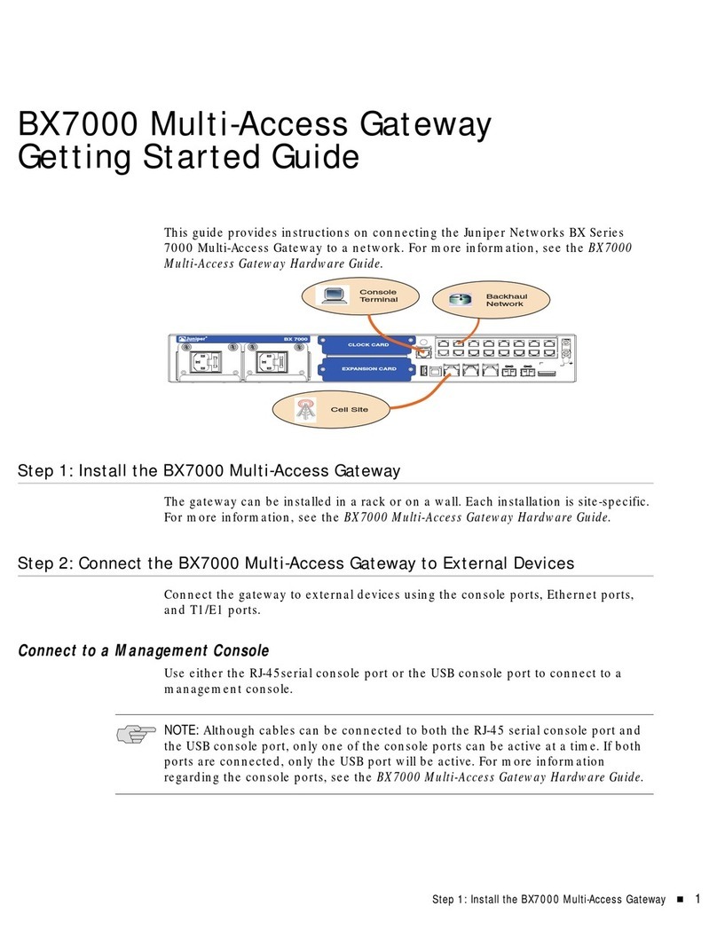 Juniper BX7000 User manual