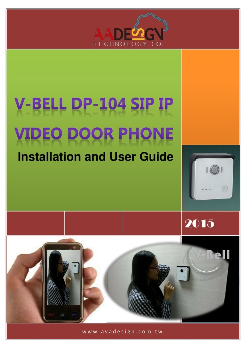 AAdesign V-bell DP-104 Installation and user guide