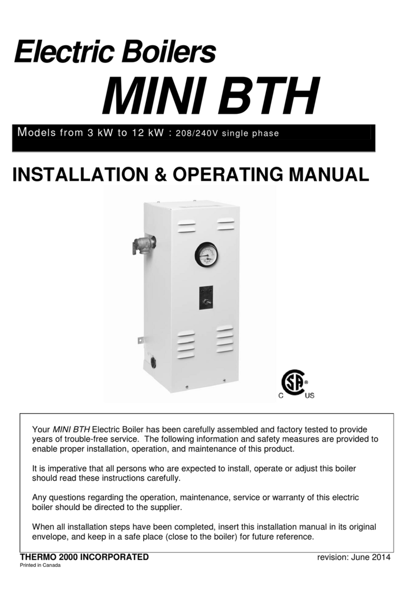 THERMO 2000 MINI BTH 3 Installation & operation manual THERMO 2000 MINI BTH 3 Installation & operation manual