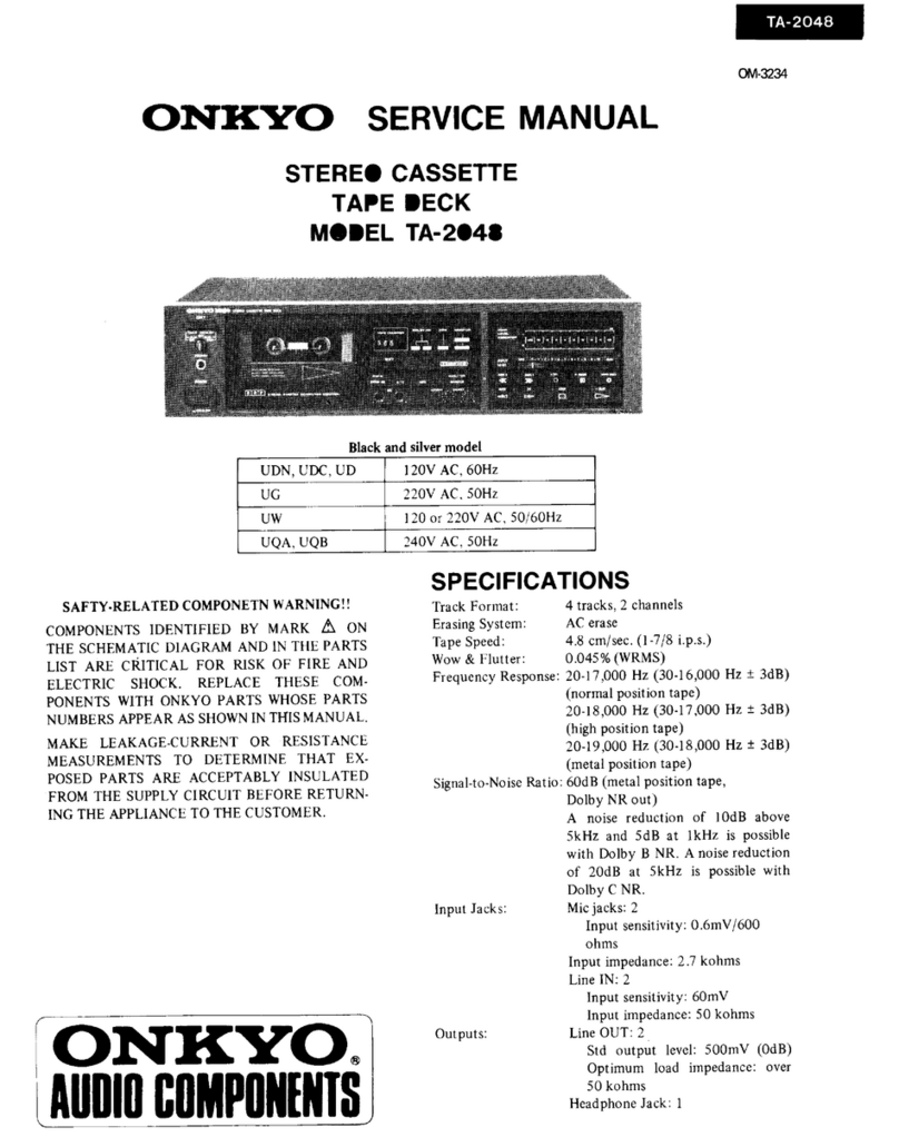 Onkyo TA-2043 User manual