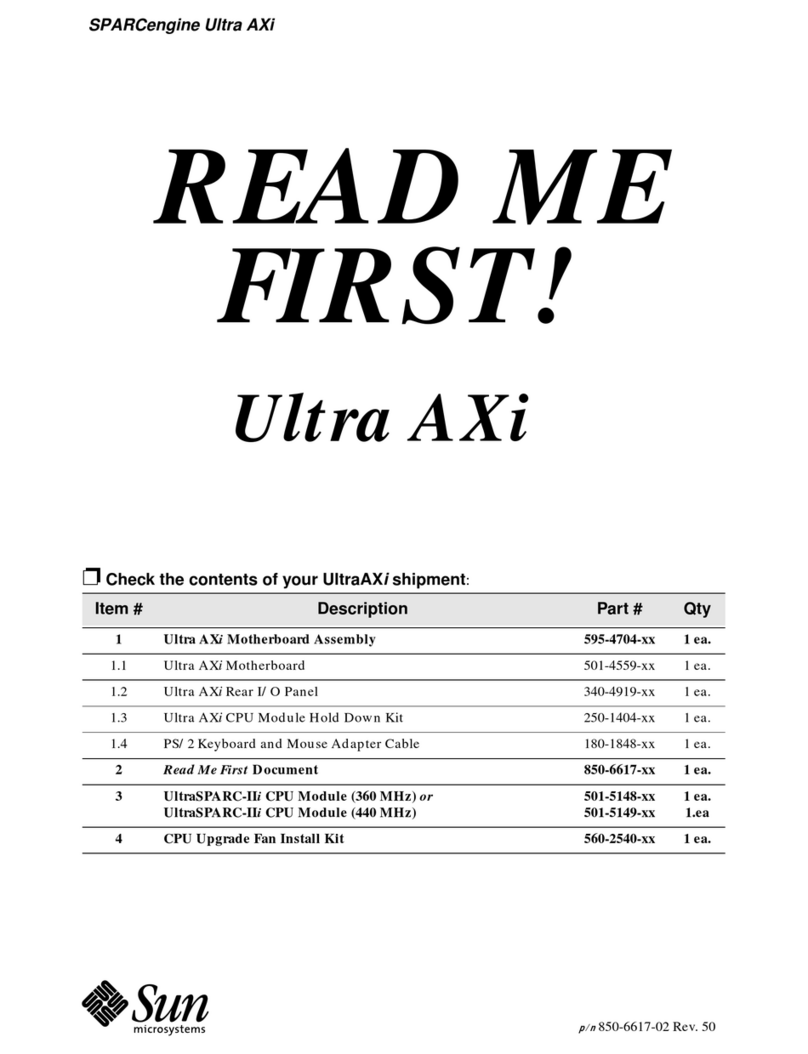 Sun Microsystems SPARCengine Ultra AXi Manual