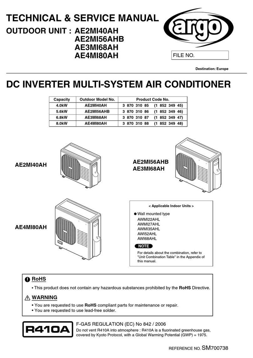 Argo AE2MI40AH Operating manual