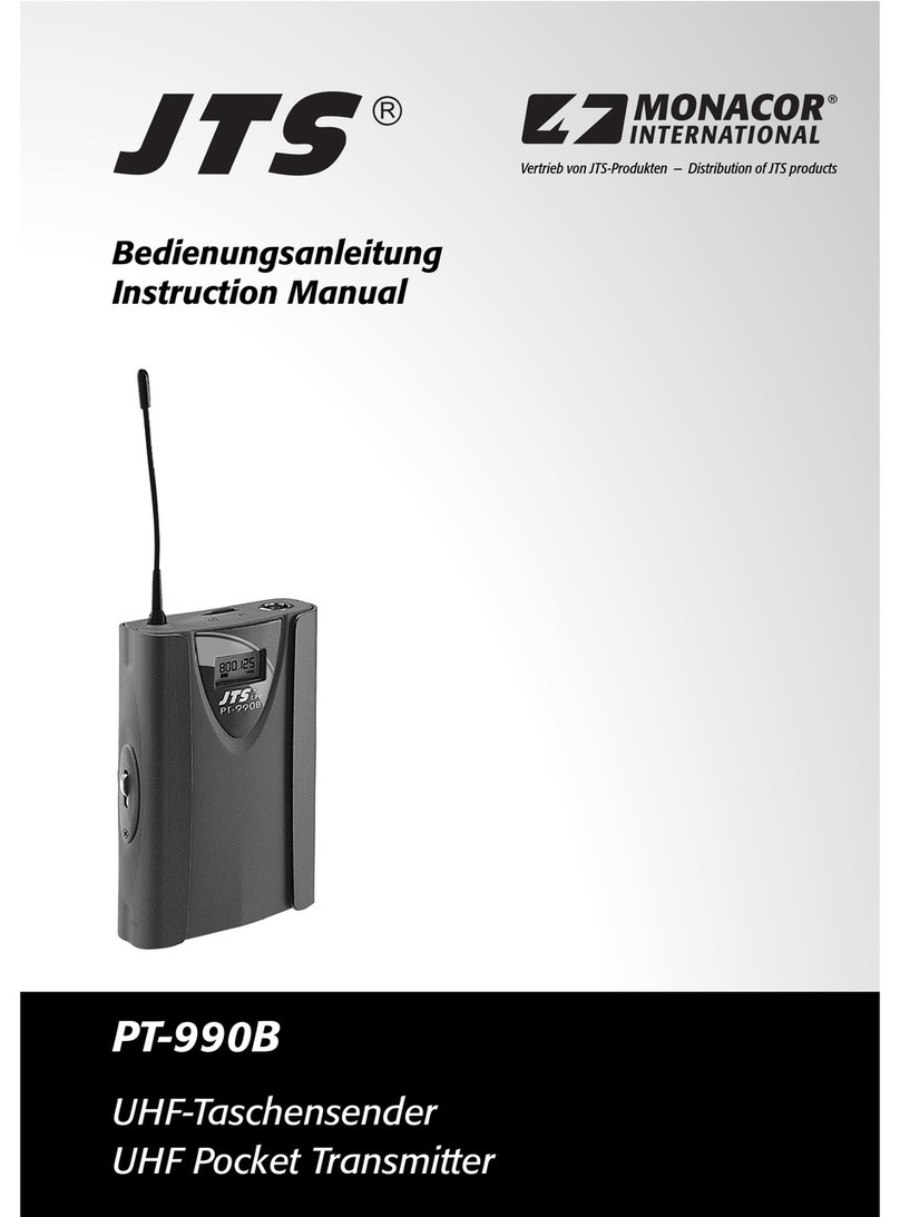 JTS PT-990B instruction manual