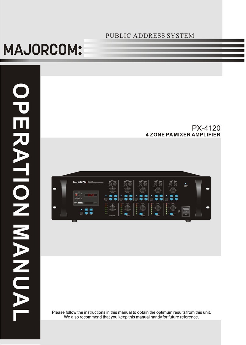 Majorcom: PX-4120 User manual