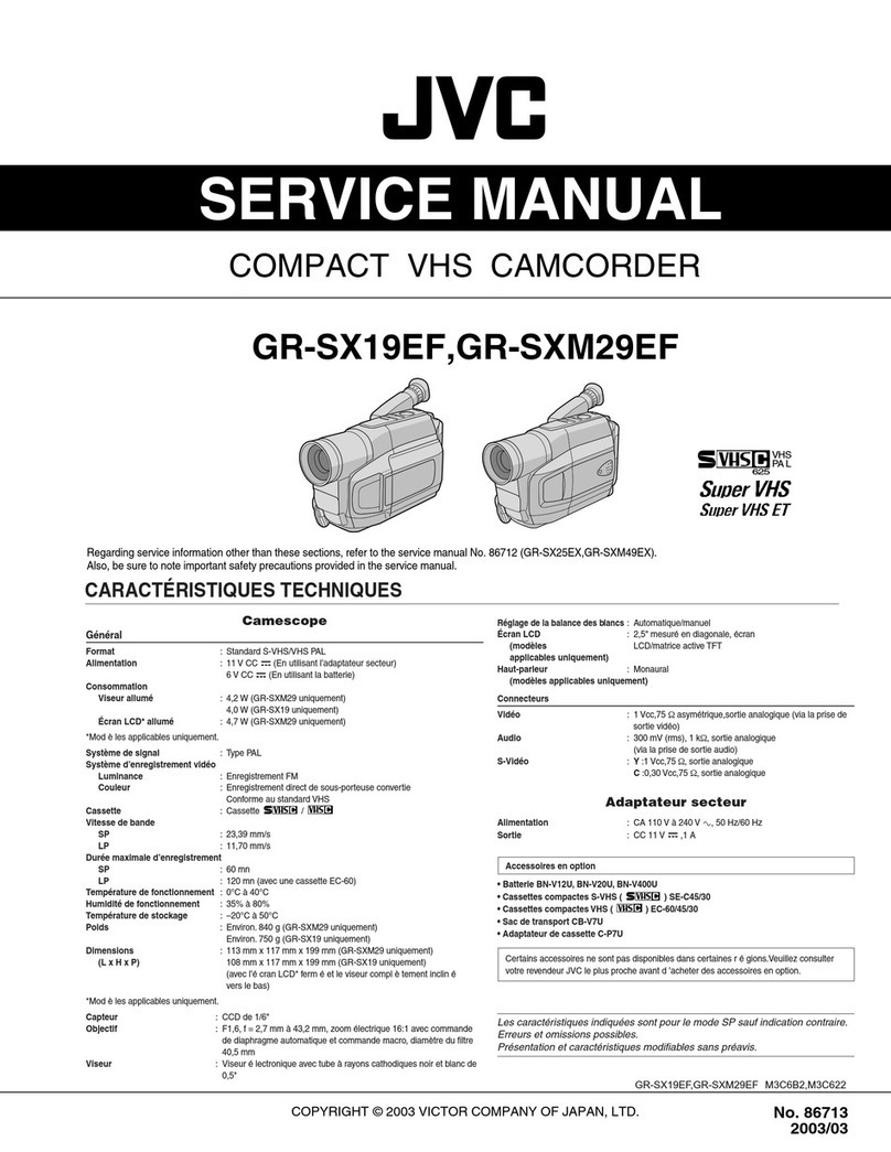 JVC GR-SX19EF User manual