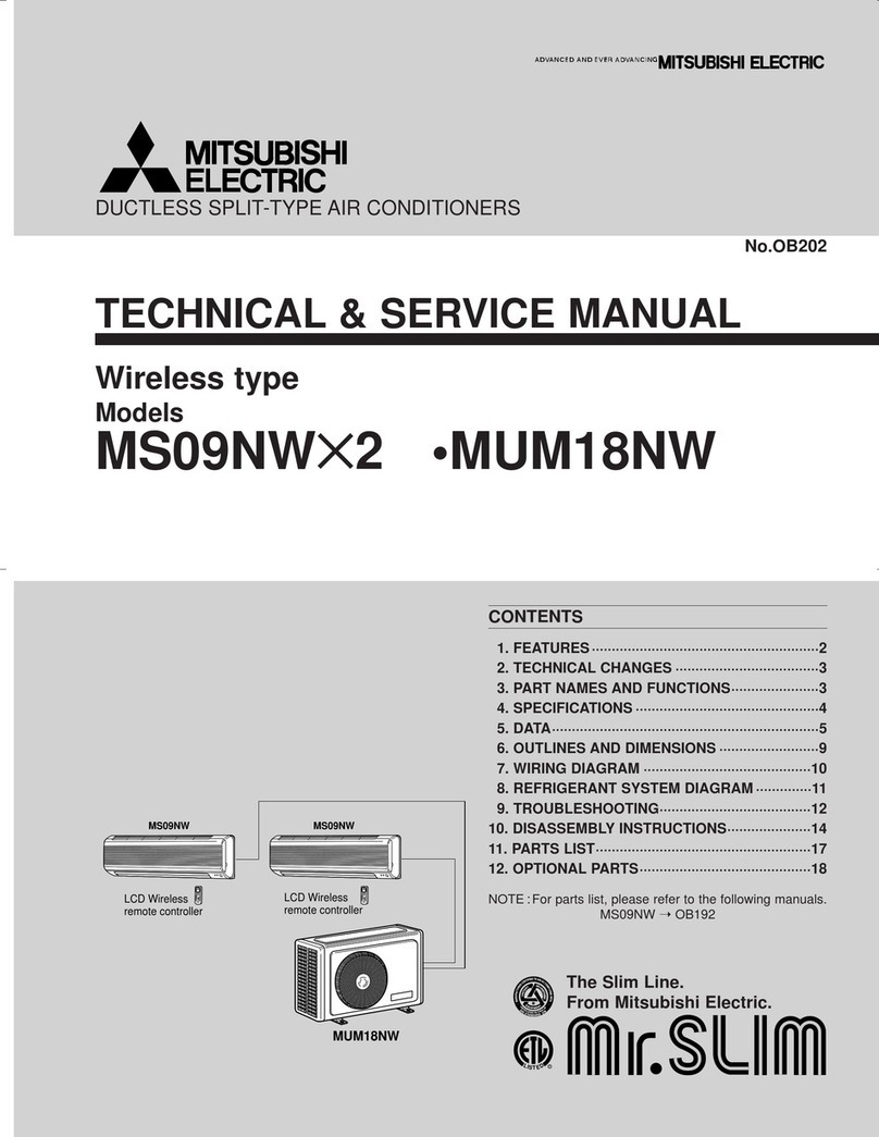 Mitsubishi Electric MS09NW*2 Operating manual Mitsubishi Electric MS09NW*2 Operating manual