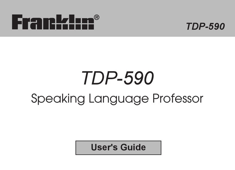 Franklin TDP-590 user guide