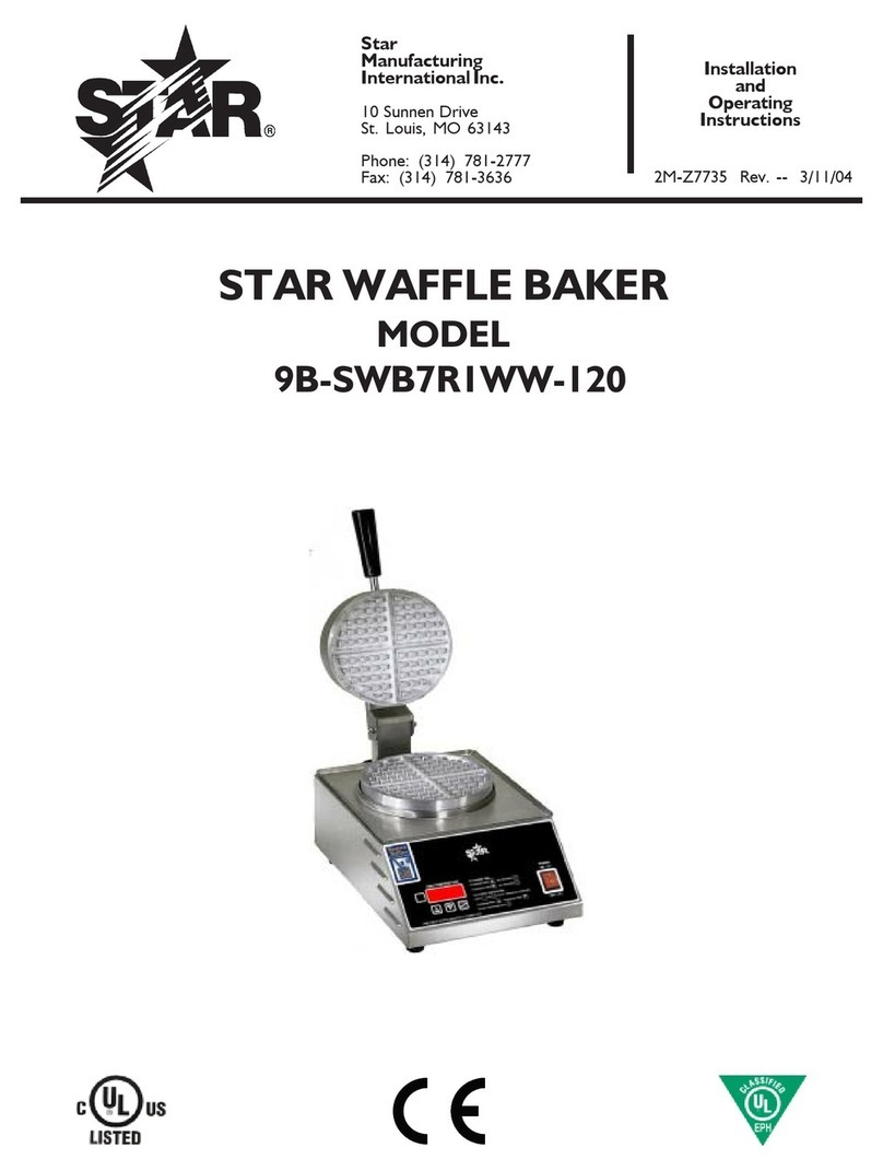 Star 9B-SWB7R1WW-120 Installation and operating instructions Star 9B-SWB7R1WW-120 Installation and operating instructions