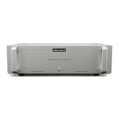 Audio Research DS225 owner's manual