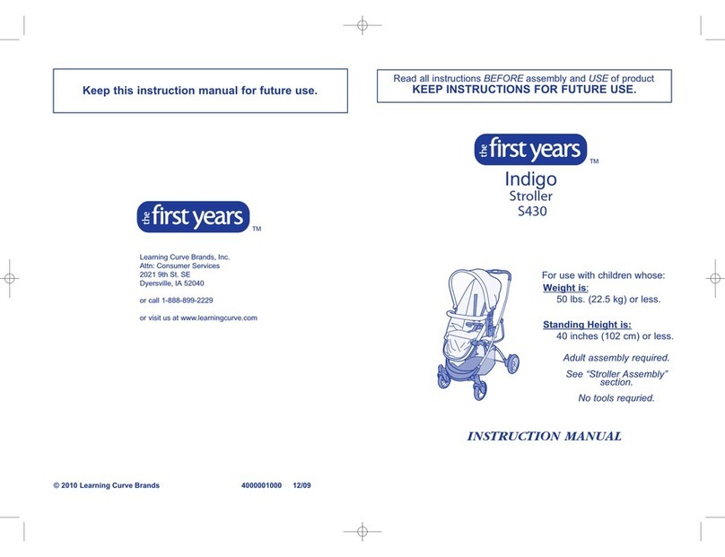 The First Years Indigo S430 instruction manual