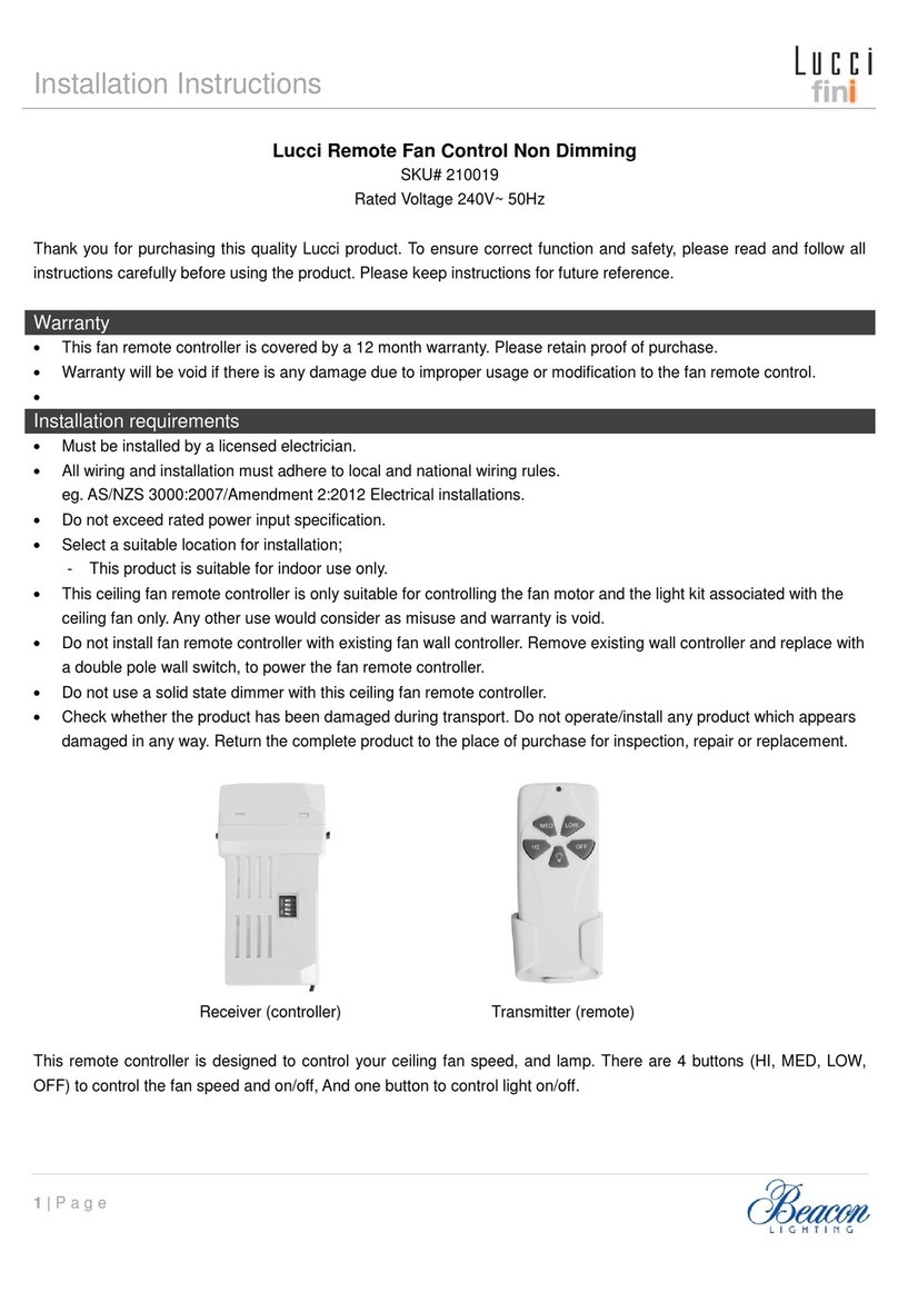 LUCCI 210019 User manual