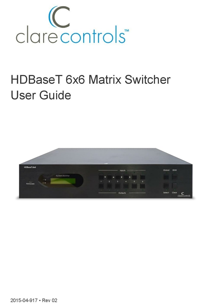 Clare Controls CM-MT6610-BT-70 user guide
