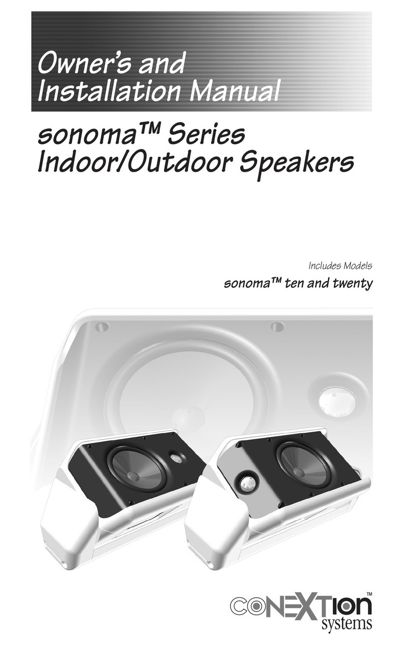 Conextion sonoma ten Owners and installation manual