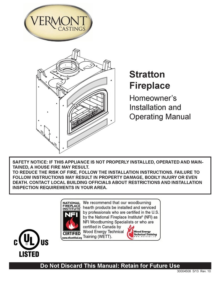 Vermont Castings Stratton Mounting instructions Vermont Castings Stratton Mounting instructions