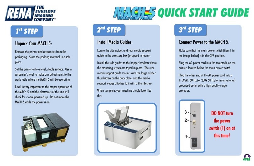 Rena MACH 5 User manual