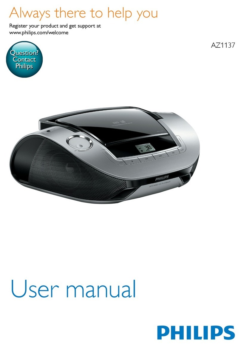 Philips AZ1137 User manual