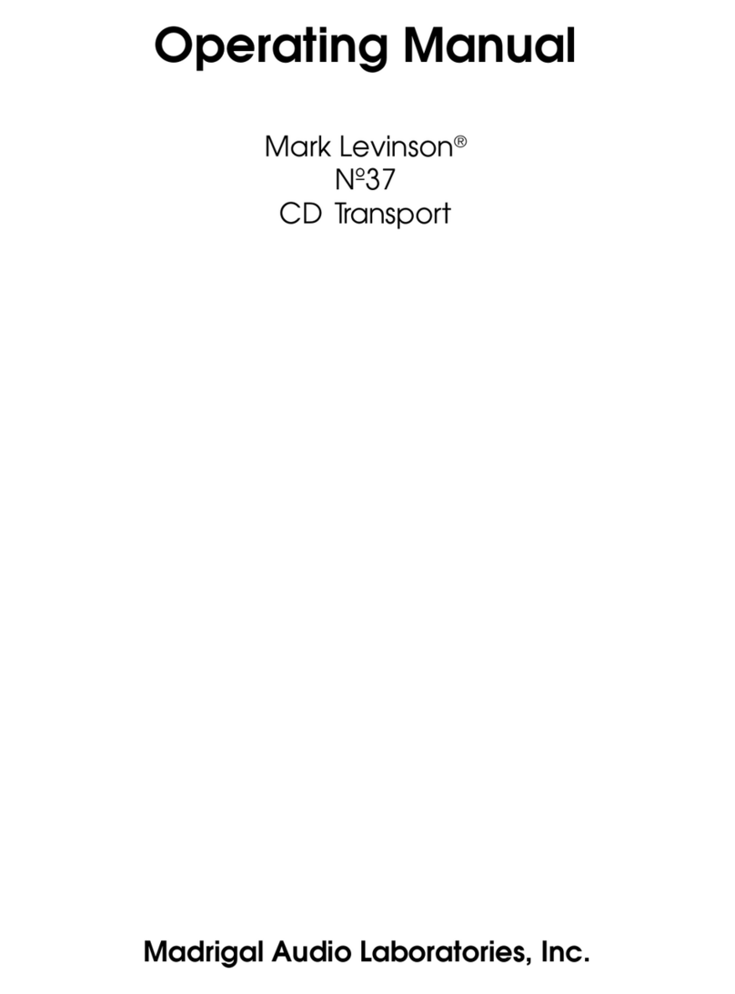 Mark Levinson ?37 operating manual