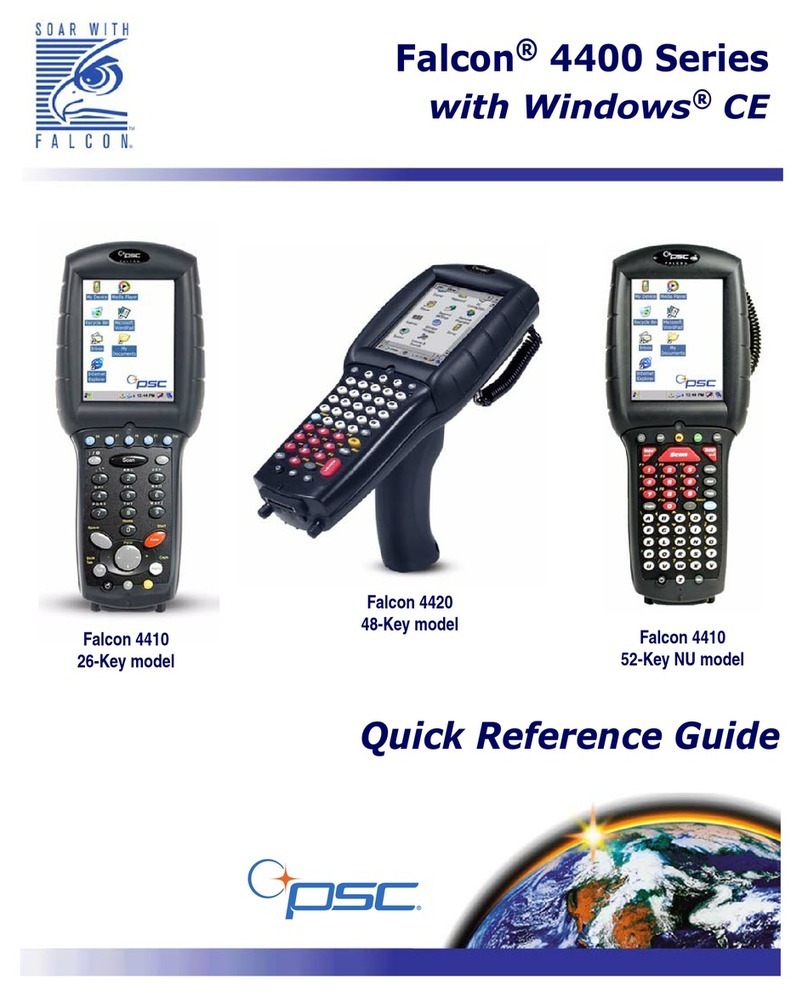 PSC Falcon 4410 26-Key Quick reference guide